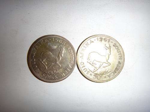 50 c coins 1963,1961